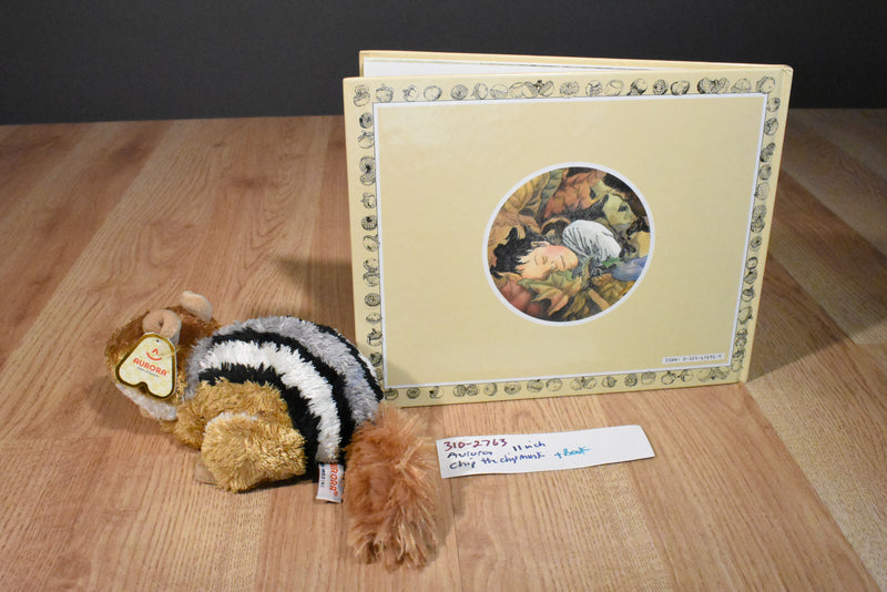 Aurora Flopsies Chip the Chipmunk Beanbag Plush and Hardcover Book
