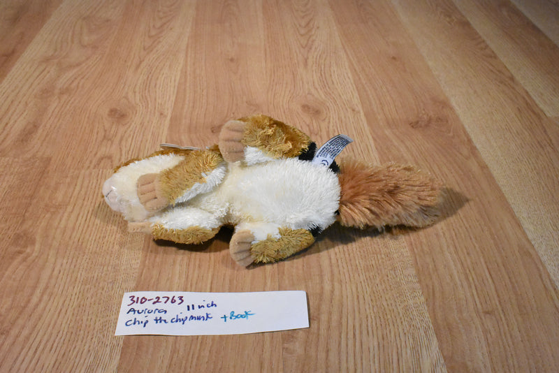 Aurora Flopsies Chip the Chipmunk Beanbag Plush and Hardcover Book