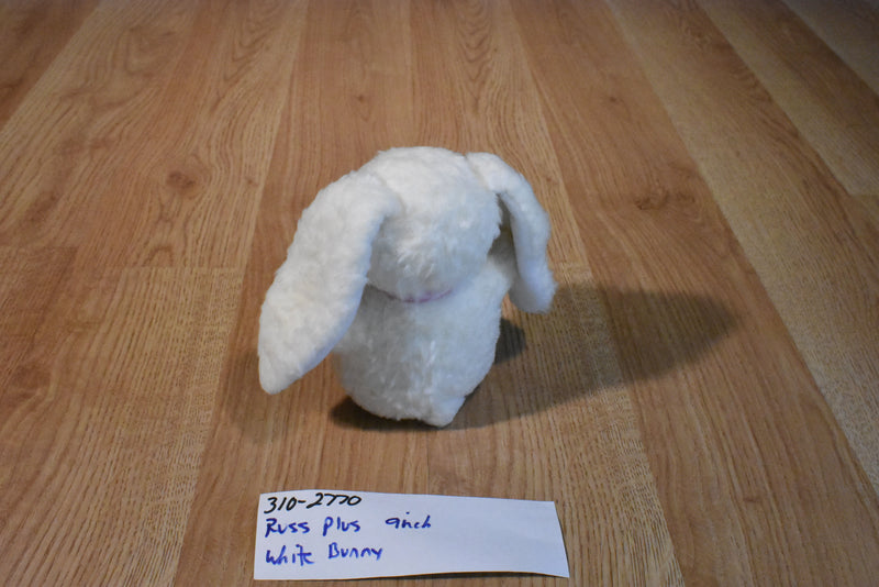 Russ Plus White Bunny Rabbit Beanbag Plush