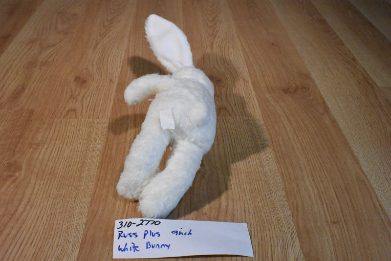 Russ Plus White Bunny Rabbit Beanbag Plush