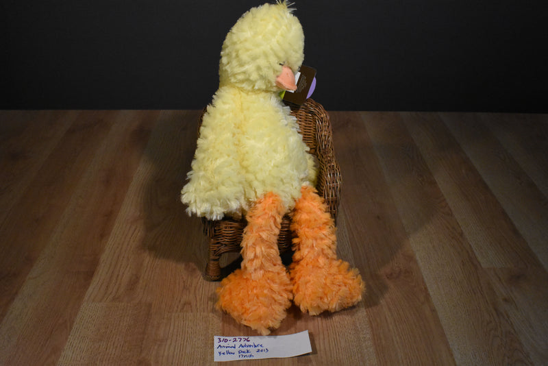 Animal Adventure Yellow Duck 2013 Beanbag Plush