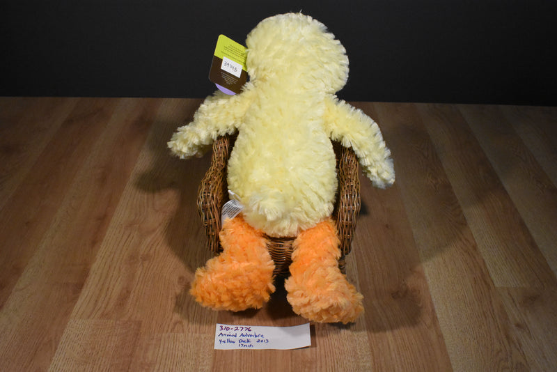 Animal Adventure Yellow Duck 2013 Beanbag Plush