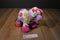 Fiesta White and Pink Pick Me Pig 2012 Plush with Flowers