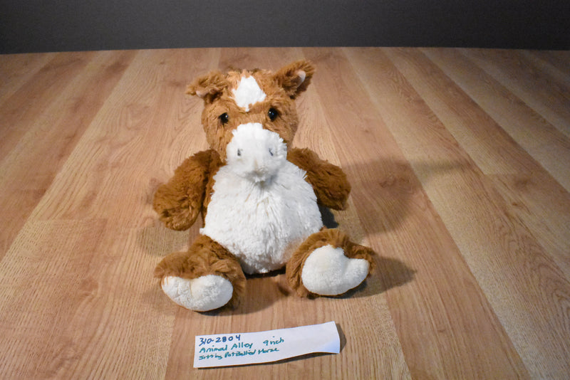 Animal Alley Sitting Pot Bellied Horse Pony Beanbag Plush