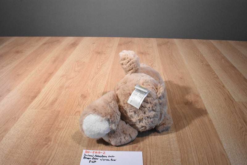 Animal Adventure Tan and White Teddy Bear 2018 Plush With Green Bow