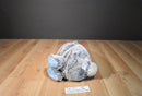 Animal Adventure Gray Bunny 2016 Plush with Blue Flower Ears and Feet