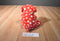 Ty Pluffies Dreamly Red Bear With White Hearts 2011 Beanbag Plush