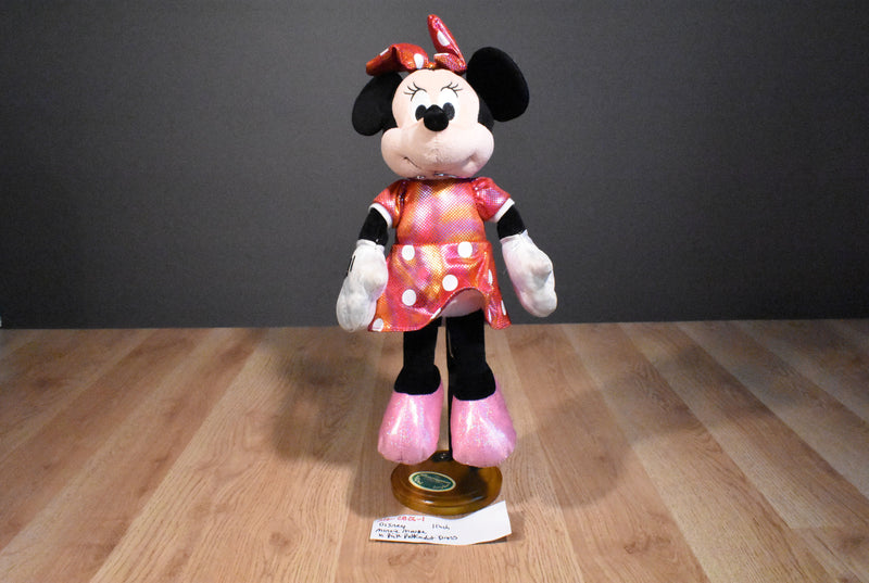 Ty Sparkle Disney Minnie Mouse Pink Polka-dot Dress 2013 Beanbag Plush