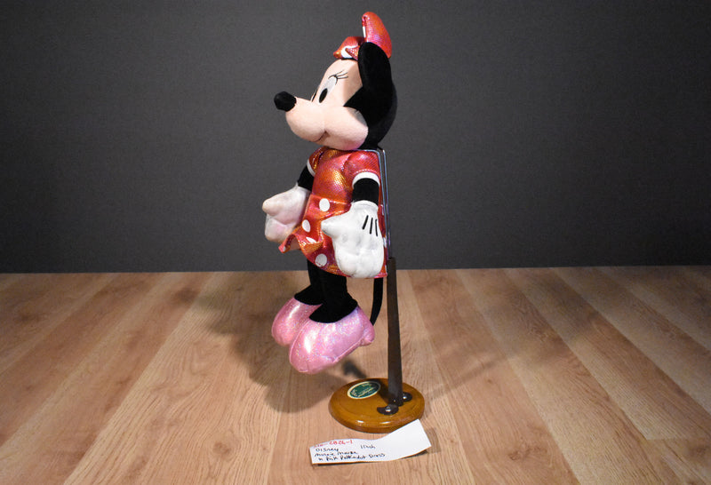 Ty Sparkle Disney Minnie Mouse Pink Polka-dot Dress 2013 Beanbag Plush