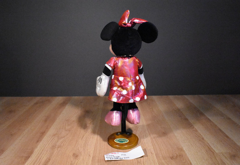 Ty Sparkle Disney Minnie Mouse Pink Polka-dot Dress 2013 Beanbag Plush