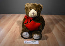 Gund Brown Teddy Bear With Red Star and Bow Plush