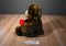 Gund Brown Teddy Bear With Red Star and Bow Plush