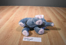 Ty Pluffies Winks Grey and Pink Elephant 2013 Beanbag Plush