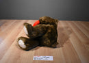 Gund Brown Teddy Bear With Red Star and Bow Plush