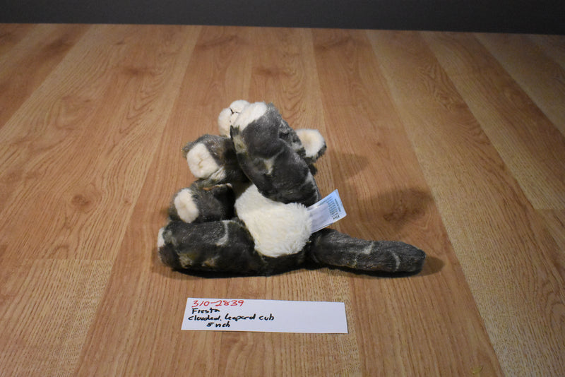 Fiesta Clouded Leopard Cub Beanbag Plush with Yellow Eyes