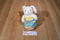 Hallmark White Bunny Rabbit with Zippered Egg Beanbag Plush