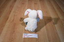 Hallmark White Bunny Rabbit with Zippered Egg Beanbag Plush