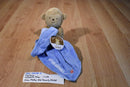Carter's Child of Mine Brown Monkey With Blue Captain Adorable Airplane Security Blanket