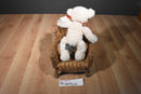 Russ Frizzly Beige Curly Bear Beanbag Plush
