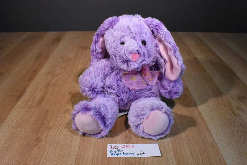 Hugfun Purple and Pink Bunny Rabbit Plush
