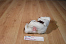 Russ Twinkles White and Red Sparkle Teddy Bear Beanbag Plush