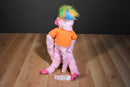 Novelty Inc. Pink Mohawk Monkey Hugging Monkey with Hook and Loop Hands