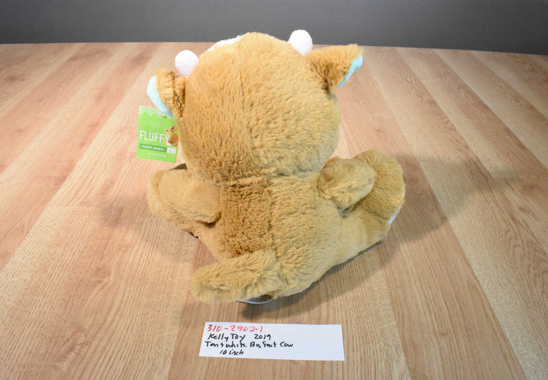 Kelly Toy Big Feet Brown and White Cow 2019 Plush