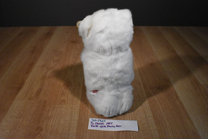 Ty Classic Faith White Praying Teddy Bear 1995 Plush