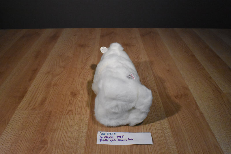 Ty Classic Faith White Praying Teddy Bear 1995 Plush