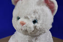 Build a Bear White Cat 2013 Plush with Blue Eyes