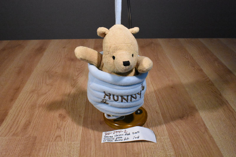 Disney Classic Pooh in Blue Honey Pot Musical 2005 Plush