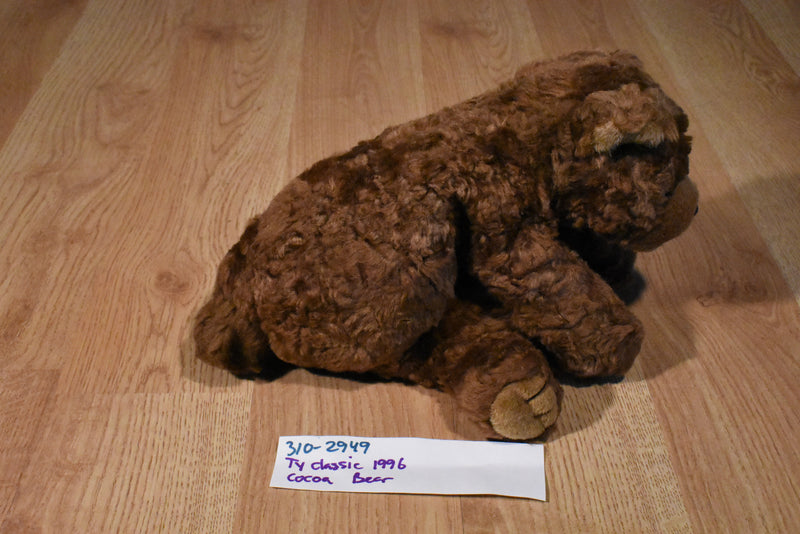Ty Classic Cocoa Brown Bear 1996 Beanbag Plush