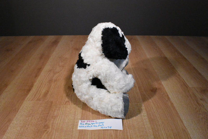 Big Dogs Sports Wear Black and White Saint Bernard Beanbag Plush