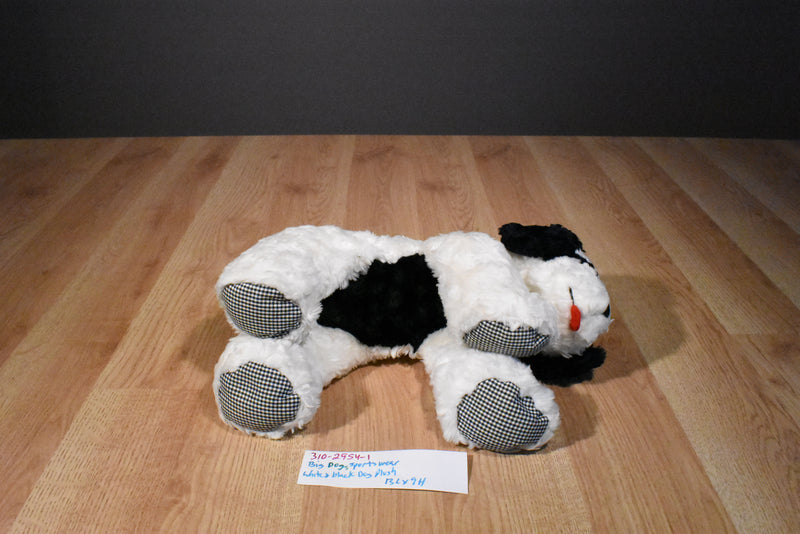 Big Dogs Sports Wear Black and White Saint Bernard Beanbag Plush