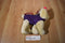 Poochie & Co. Yellow Lab Bag with Purple Sequin Body