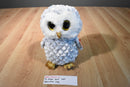 Ty Beanie Boos Grey and White Owlette 9 Inch 2019 Beanbag Plush