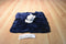 Carter's Navy Blue and Grey Hippo Rattle Security Blanket