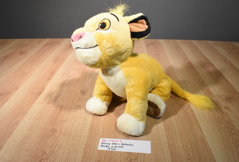 Disney Store The Lion King Simba Authentic Beanbag Plush