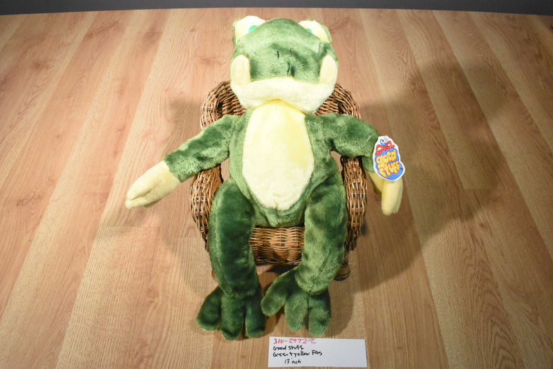 Good Stuff Green and Yellow Frog Plush