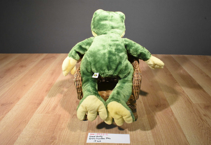 Good Stuff Green and Yellow Frog Plush