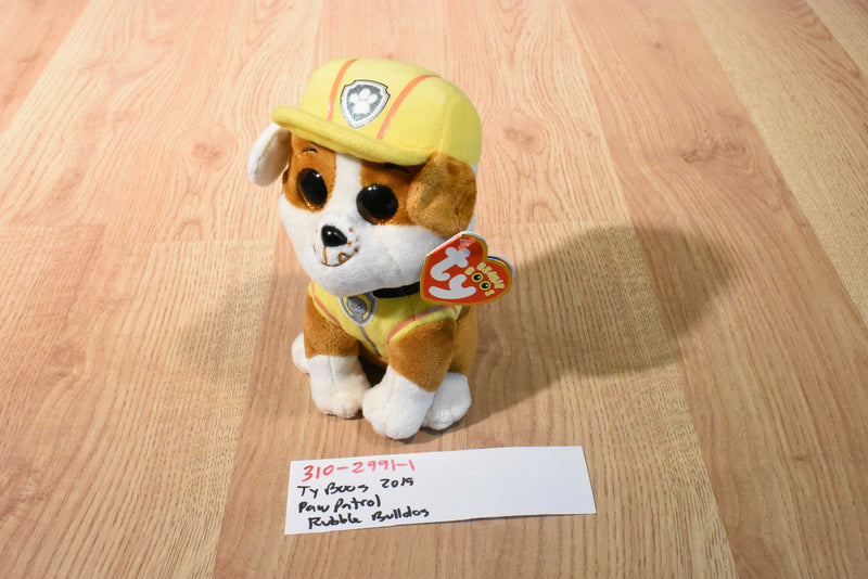 Ty Beanie Boos Paw Patrol Rubble the Bulldog 2019 Beanbag Plush