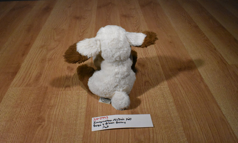 Imagination Nation Kids Beige and Brown Quiet Bunny 2009 Beanbag Plush
