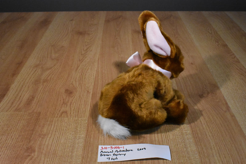 Animal Adventure Brown Bunny Rabbit 2006 Beanbag Plush