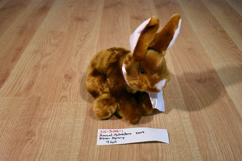 Animal Adventure Brown Bunny Rabbit 2006 Beanbag Plush