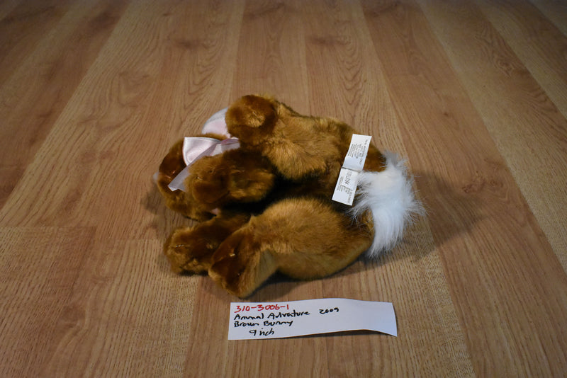 Animal Adventure Brown Bunny Rabbit 2006 Beanbag Plush