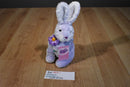Wal-Mart Purple and White Bunny Rabbit Beanbag Plush
