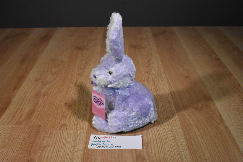 Wal-Mart Purple and White Bunny Rabbit Beanbag Plush