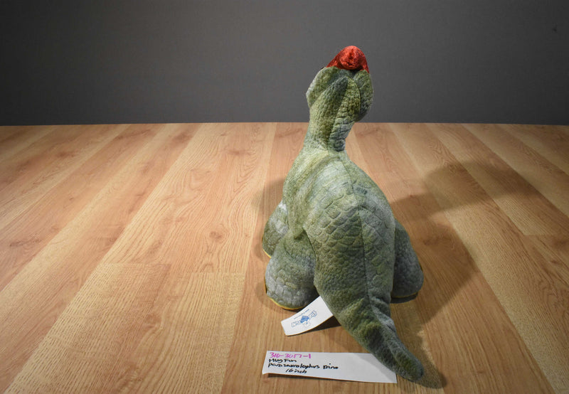 Hug Fun Green, Yellow and Red Parasaurolophus Dinosaur Plush