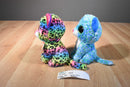 Ty Beanie Boos Dotty 2016 and Leona 2015 Leopard Beanbag Plushes