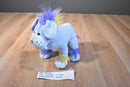 Ganz Webkinz Blue Mohawk Puppy Beanbag Plush HM645 No Code